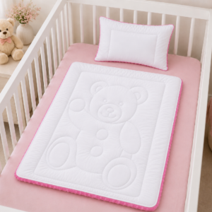 Komplet Dziecięcy Baby Minky 100x135cm + 40x60 cm | Dwustronny